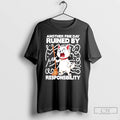 Classic Angry Cat With Broom Another Fine Day Ruined By Responsibility T Shirts