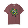 Brazil Scarf Custom Soccer Shirt | Personalized Name Football Matchday Tee