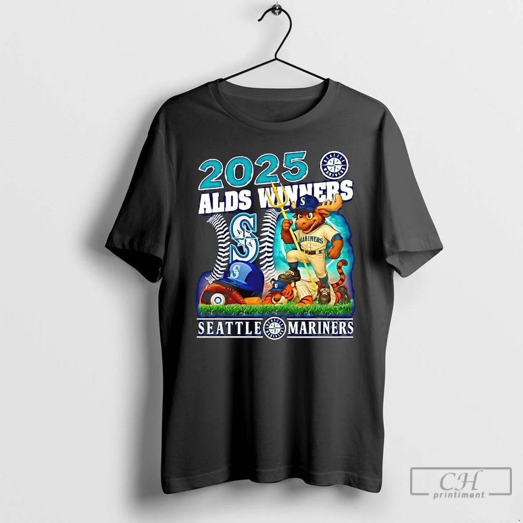Classic Seattle Mariners 2025 Alds Winners Mascot T Shirts