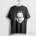 Classic Chucky Horror Character Big Face Halloween T Shirts Hoodie Longsleeve