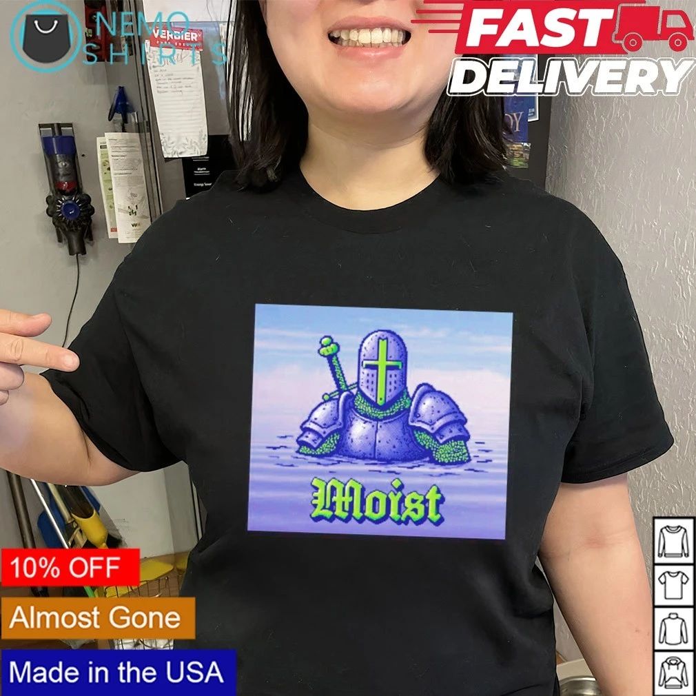 Moist Pixel Art Knight medieval funny armor shirt