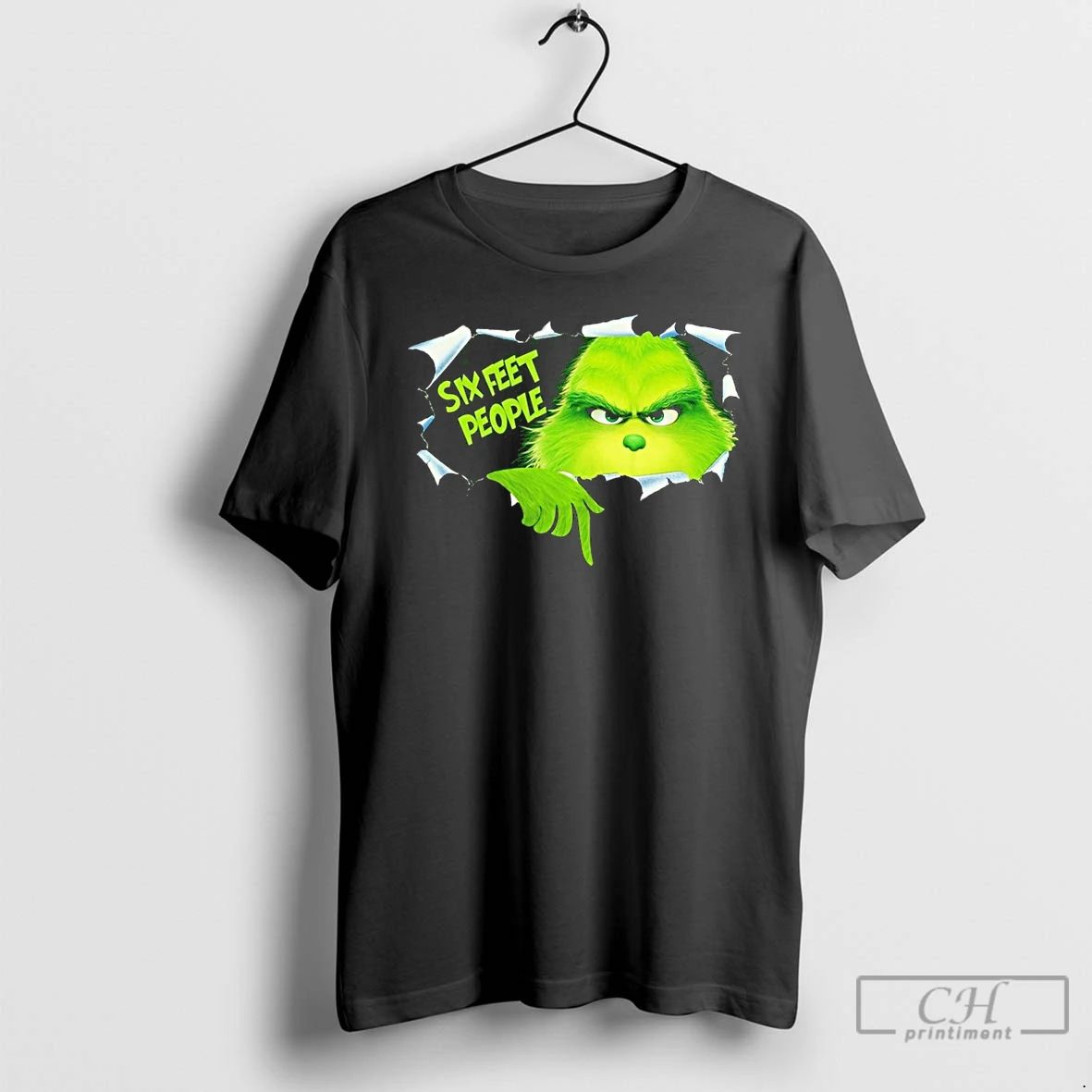 Classic The Grinch Six Feet People T Shirts
