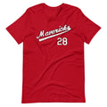 Portland Mavericks Baseball Red Jersey Shirt Tee Short-Sleeve Unisex T-Shirt