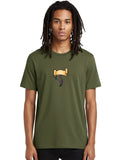 Burning-Scroll Mens Graphic Tee, 100% Cotton, Casual Summer Wear