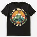 Mountain Climbing Motivation Inspirational Art Unisex T-Shirt