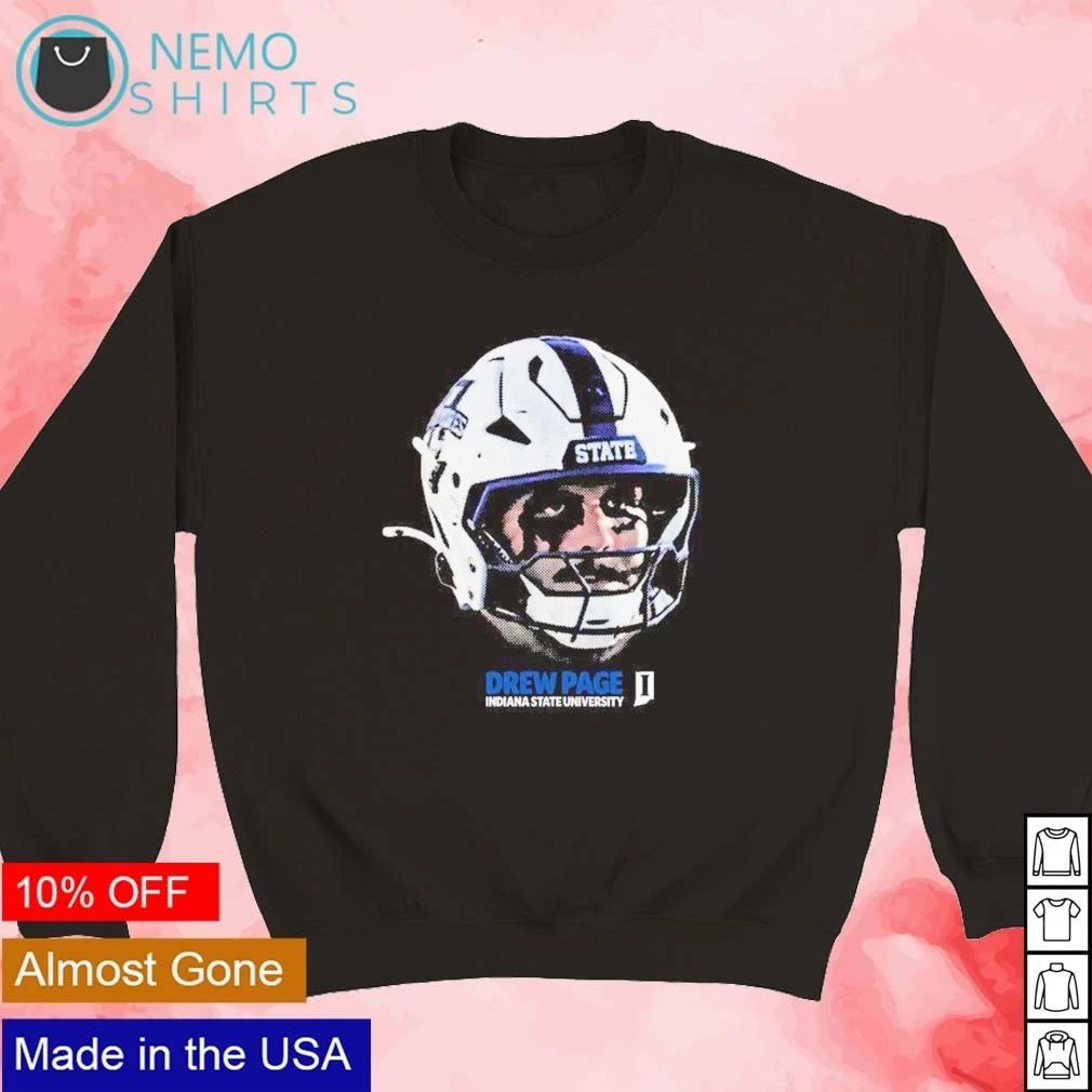 Drew Page Indiana State University Football shirt