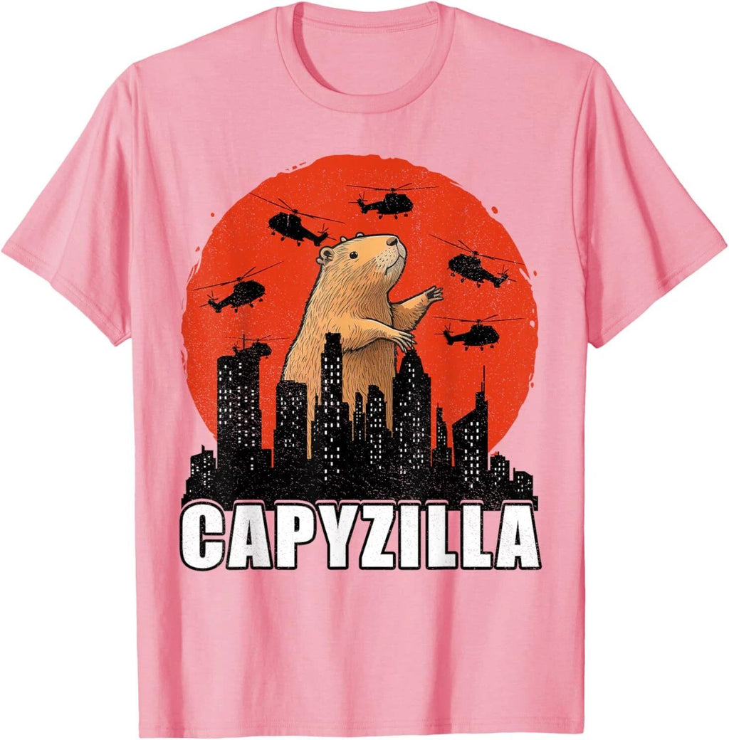 Capybara Shirt Funny Capybara Rodent Capyzilla Funny T-Shirt