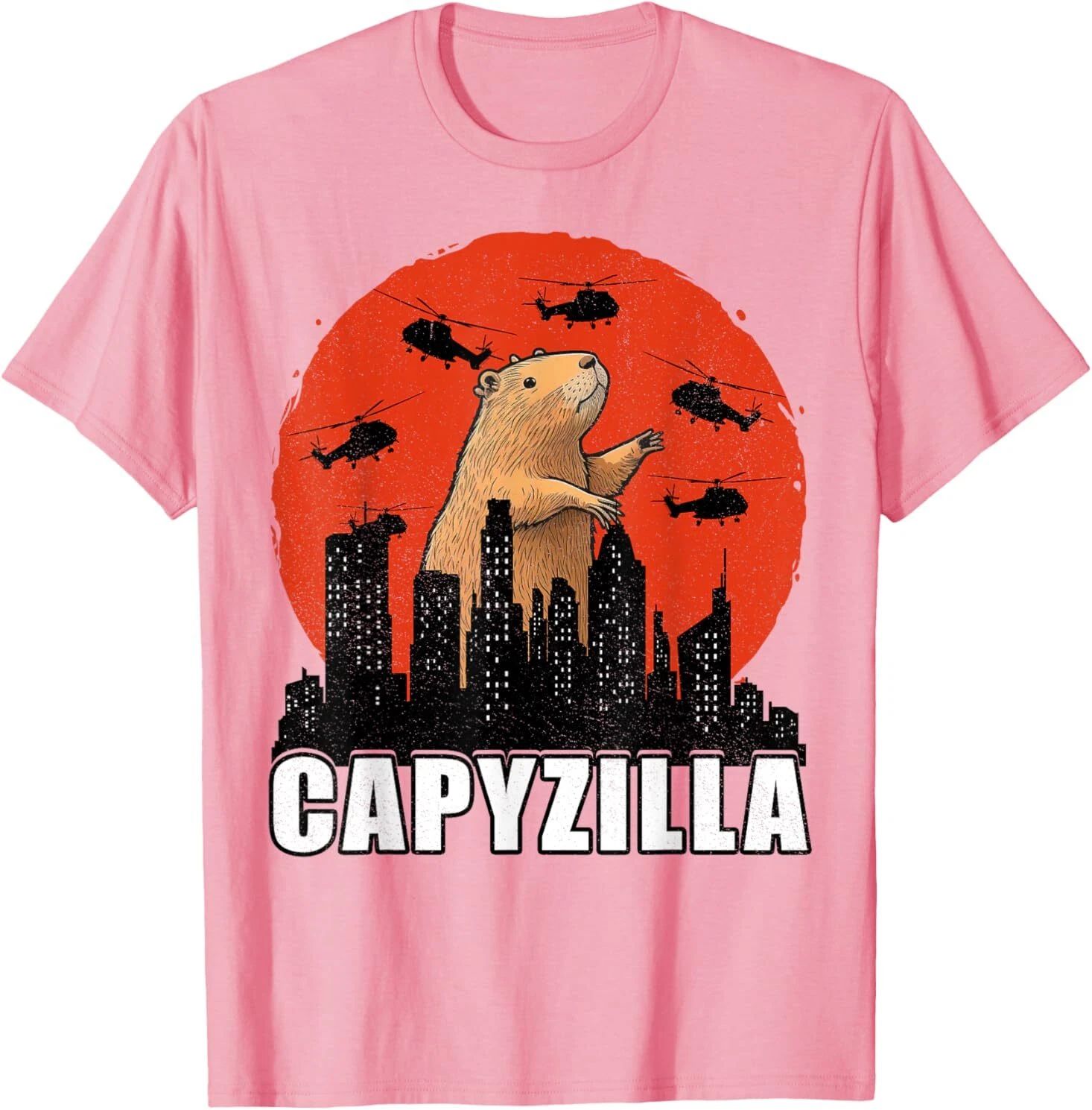 Capybara Shirt Funny Capybara Rodent Capyzilla Funny T-Shirt