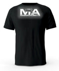 Massachusetts MA State Reflective Logo Black T-Shirt