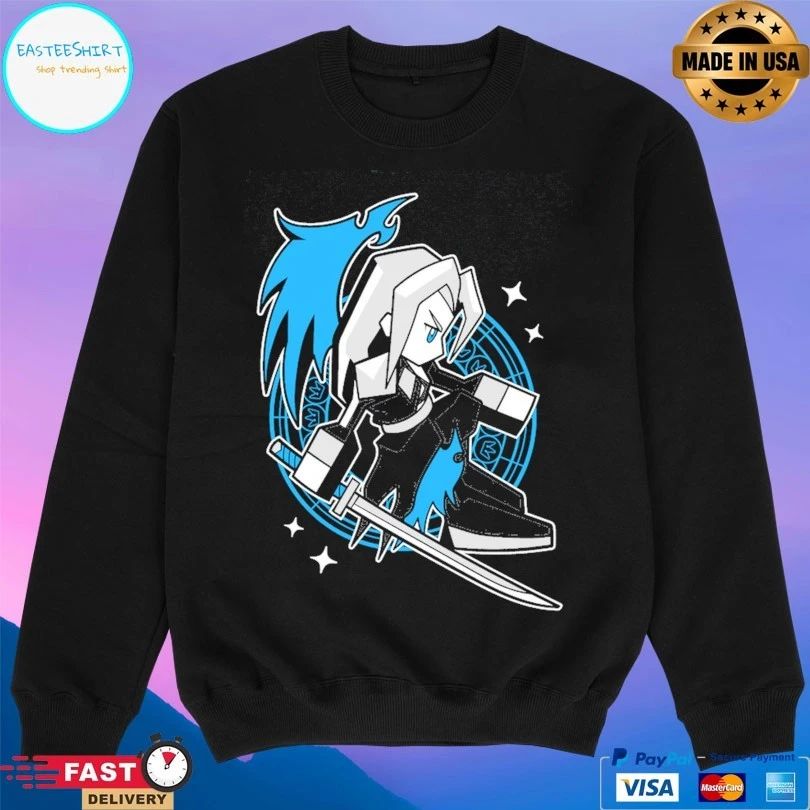 Sephiroth Final Fantasy VII Cartoon T-shirt