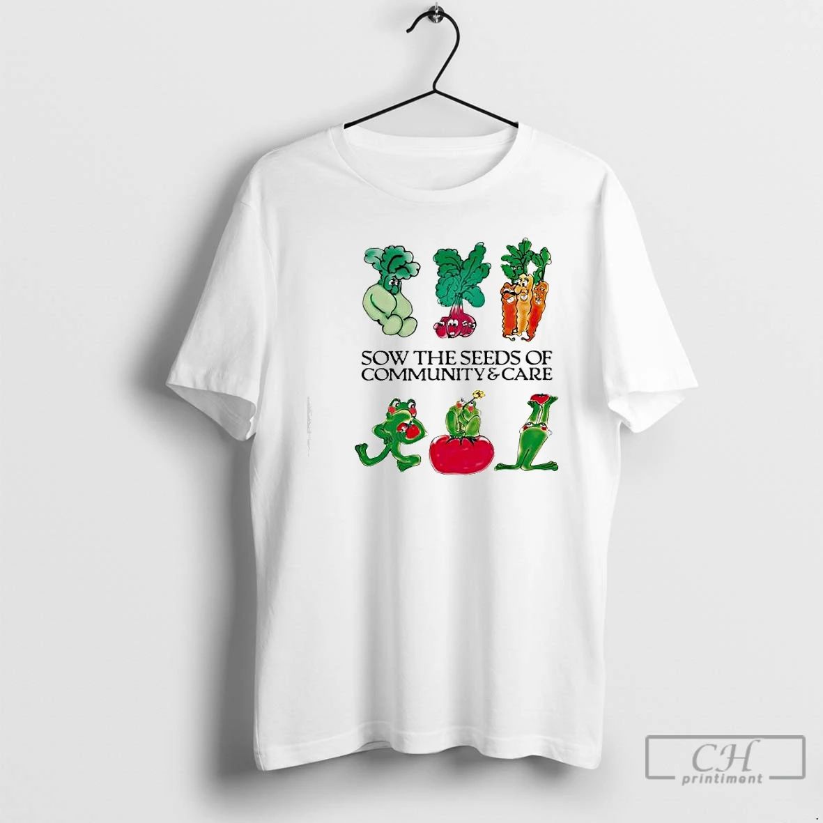 Premium Sow The Seeds Of Community Care Vegetables T Shirts