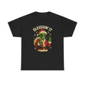 Sleighin' It Alien Santa Tee | Christmas Alien Graphic Shirt