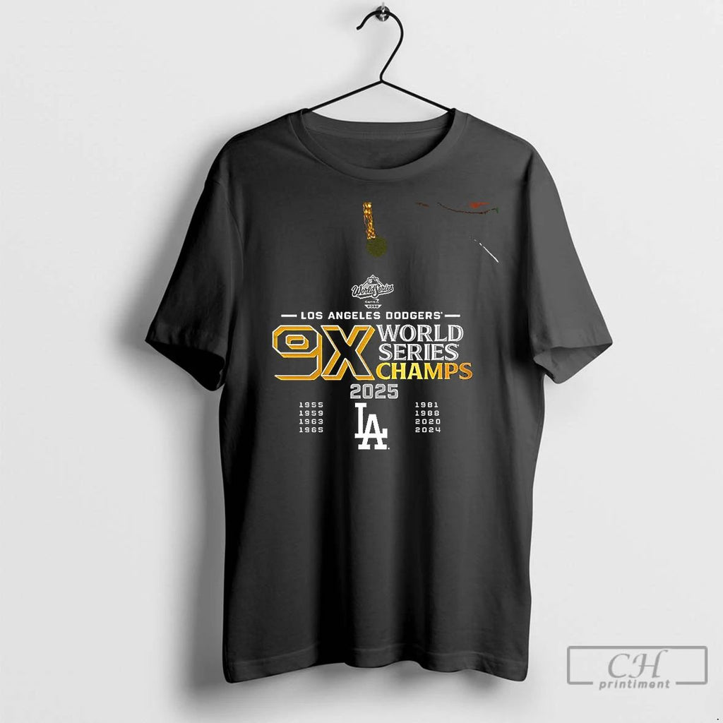 Classic Los Angeles Dodgers 9x World Series Champions 2025 Two Sided Mugs And
