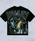 Valley Graphic T-Shirt Black Statue Print Streetwear M Urban Fashion MMedium