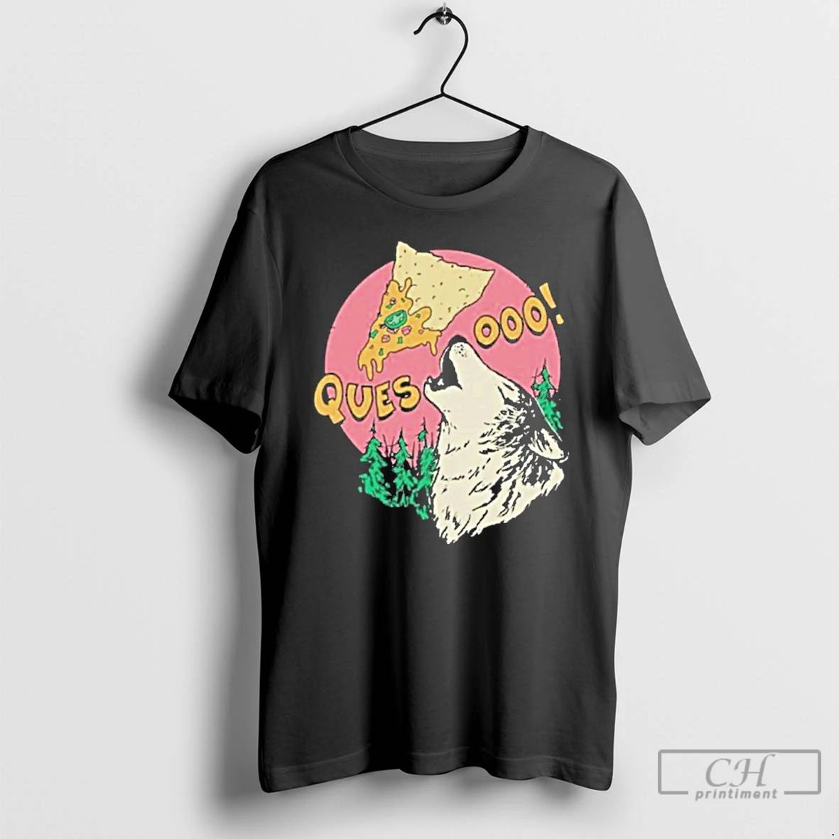 Premium Queso Lupus Wolf Pizza T Shirts