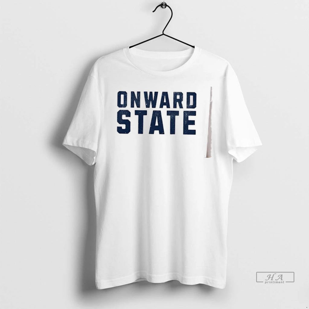 Trendy Officials Onward State Text Simple Shirt Sweater