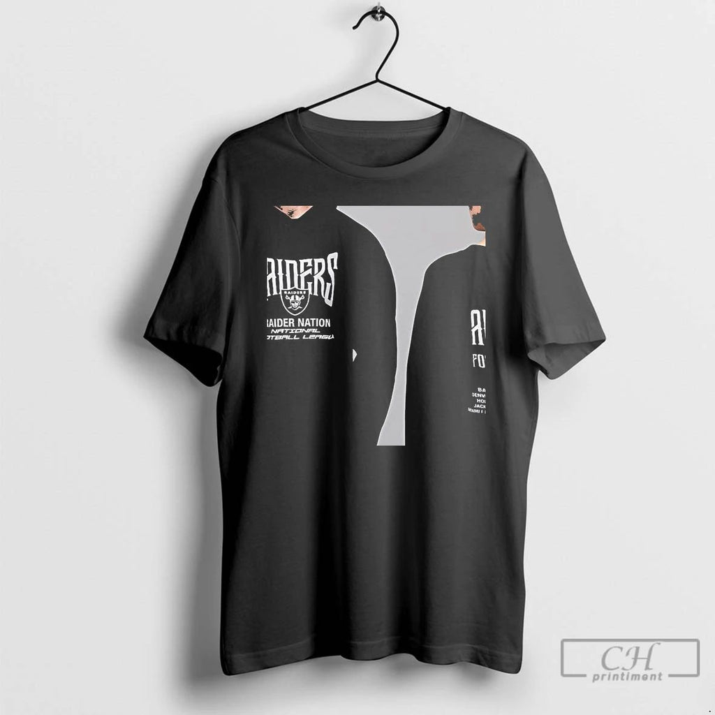 Classic Las Veas Raiders American Football Conference Tour Two Sided T Shirts
