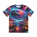 All Over Print T Shirt Sci-Fi Futuristic Galactic Cosmic Alien Starship Space