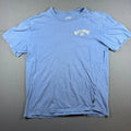 Billabong Sun Faded Blue Graphic T-Shirt Surf Skate Streetwear Men's Small