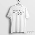 Classic Res Firma Mitescere Nescit Ringer T Shirts