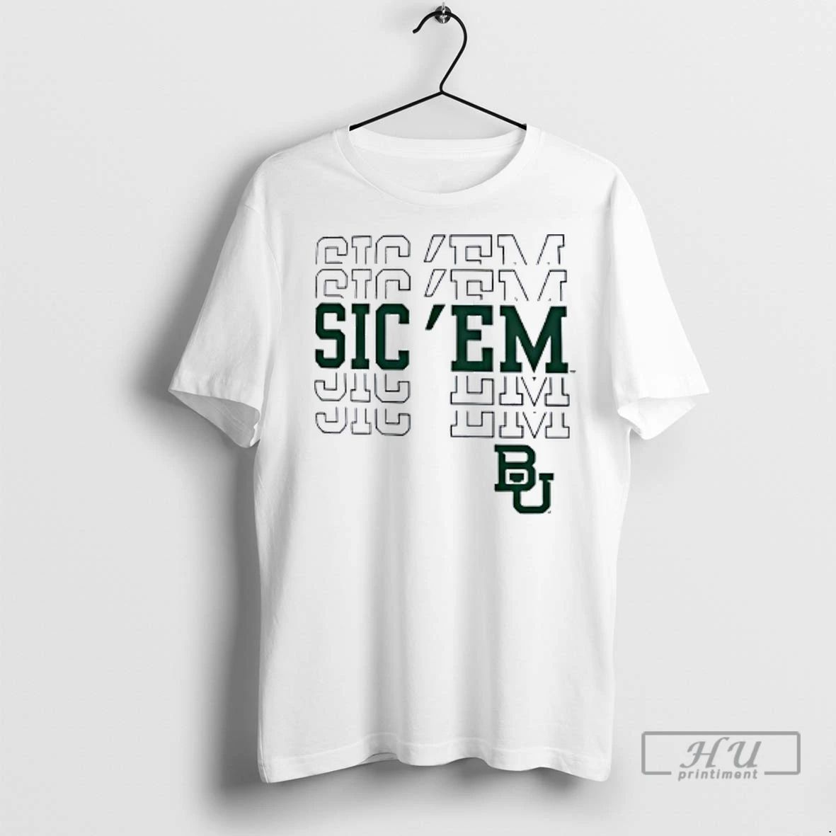 Officials Baylor Bears Ivory Sic Em T Shirt