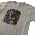 Wolf Art Tshirt Adult Large Unisex Patriotic Wolves Full Moon Nature