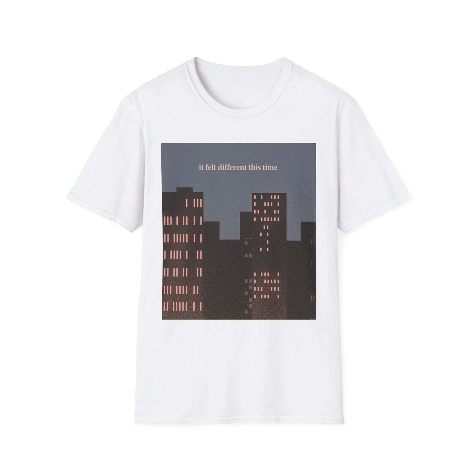 It felt different this time tee | Cityscape illustration