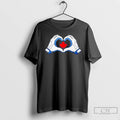 Classic Toronto Maple Leafs Canada Heart Hands 2 Sided T Shirts