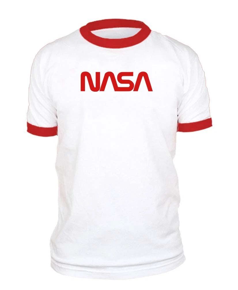 CLASSIC NASA LOGO outer space astronaut - Unisex Cotton Ringer T-Shirt