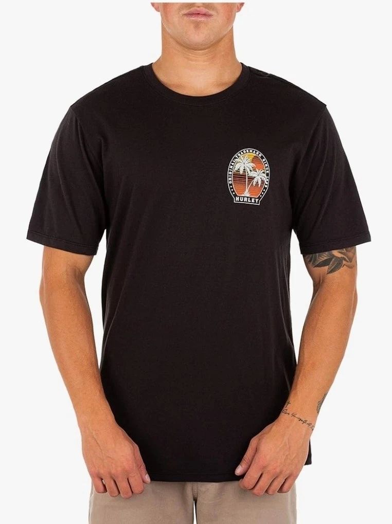 Hurley Men's Everyday Washed Corp Glitch Short Sleeve T-Shirt