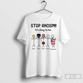Classic Stop Racism Its Okay To Be Asian Black Arab Normal American T Shirts