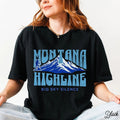 Montana Highline T-Shirt Travel Gift for Montana Trip Lovers Souvenir Tee