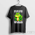 Classic Crocodile Middle Finger Didnt Care Yesterday Fuck Tomorrow T Shirts