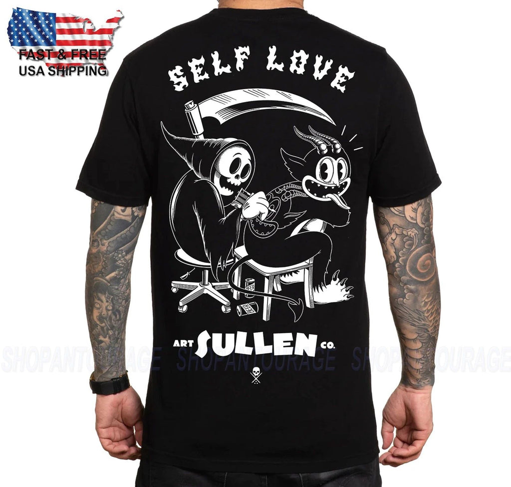 Sullen Art Collective Auto Love Premium Fit SCM6914 T-Shirt da Uomo