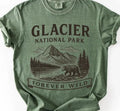 Glacier National Park Comfort Tee Shirt Nature Outdoors Hiking Travel Gift