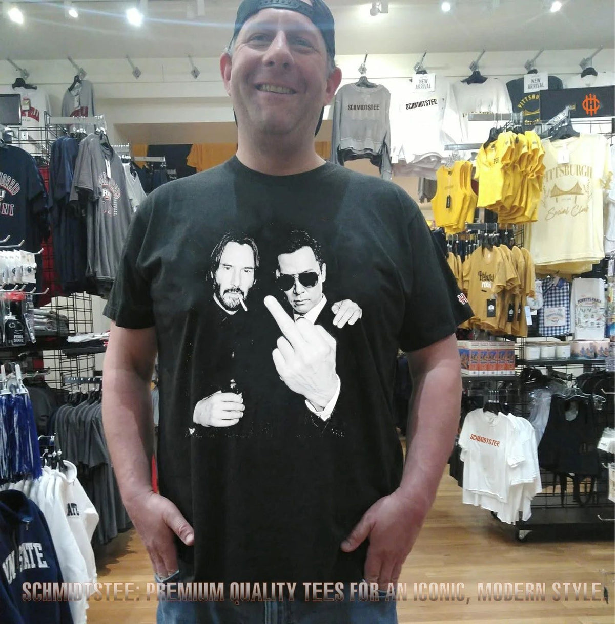 John Wick & Caine middle finger shirt