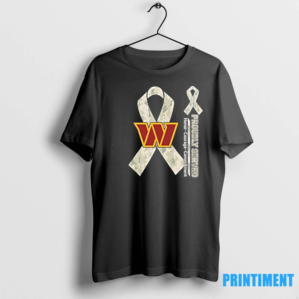 Washington Commanders Proudly Served Honor Courage Commitment Tshirts Sweater