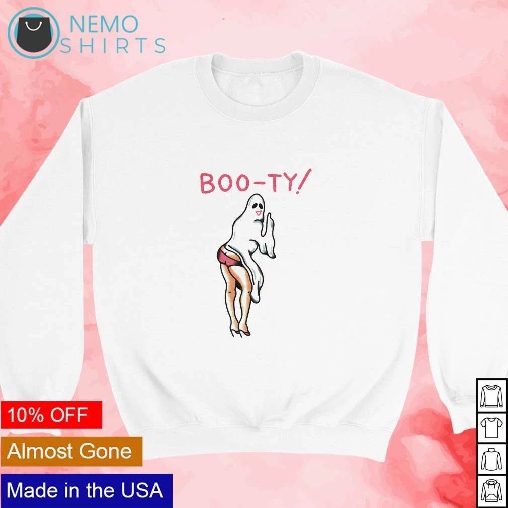 Boo-ty Ghost Pin-up Halloween spooky funny shirt
