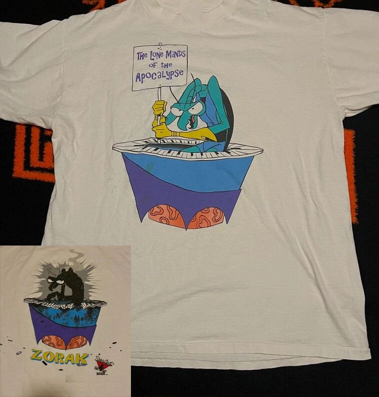 Zorak from space ghost 2 sides white T-shirt unisex S-5XL 147