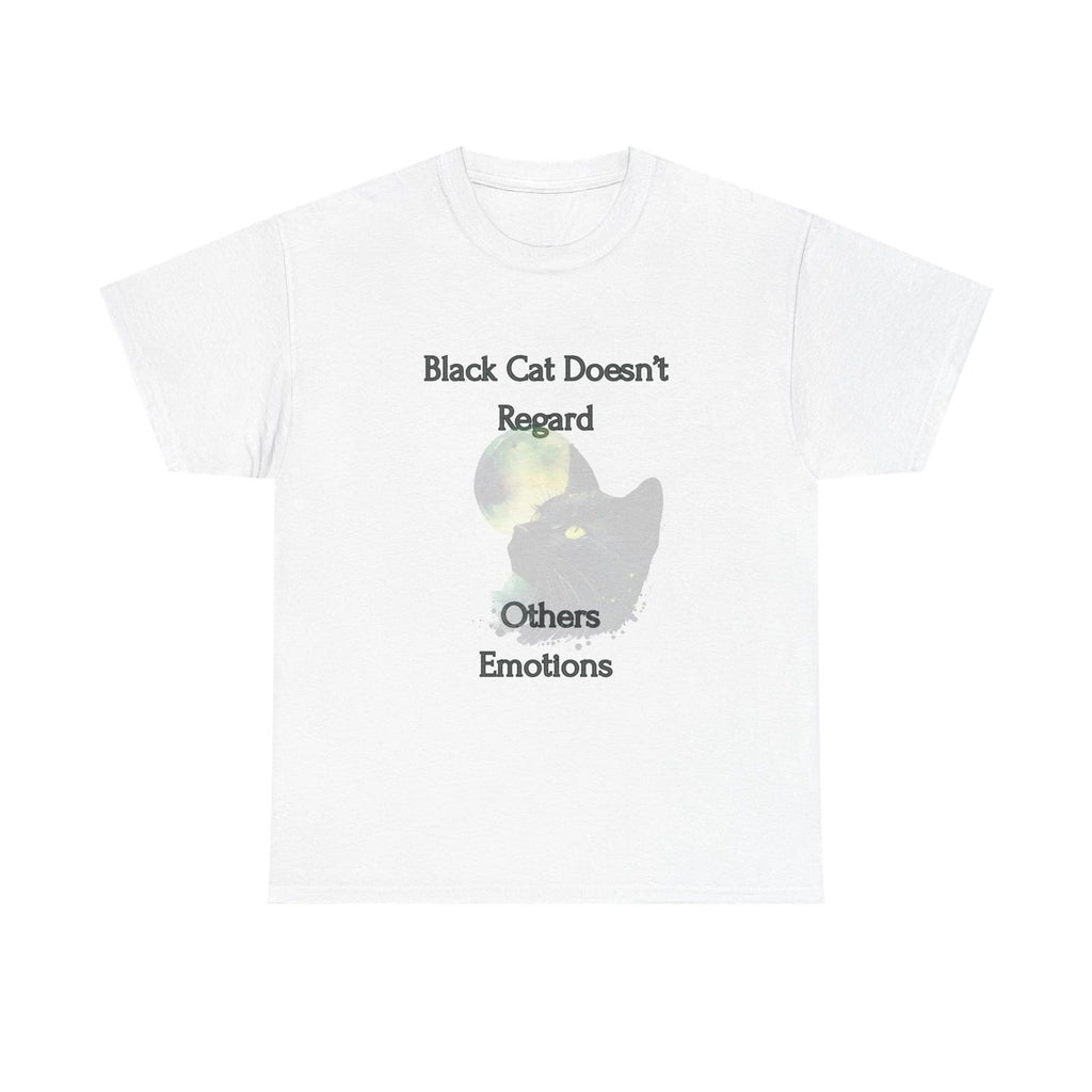 Black Cat Emotions Unisex Tee Cat Lover Gift Funny Cat Shirt