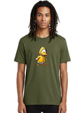 Duck-In-Yellow-Raincoat-4 Mens Graphic Tee, 100% Cotton, Casual Summer Wear