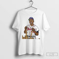 Classic Henry Aaron Milwaukee Braves 2025 Graphic Mens White Tee T Shirts