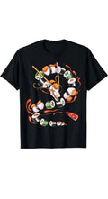 Sushi Dragon Roll Japanese Food Kawaii Dragon Anime Sushi T-Shirt