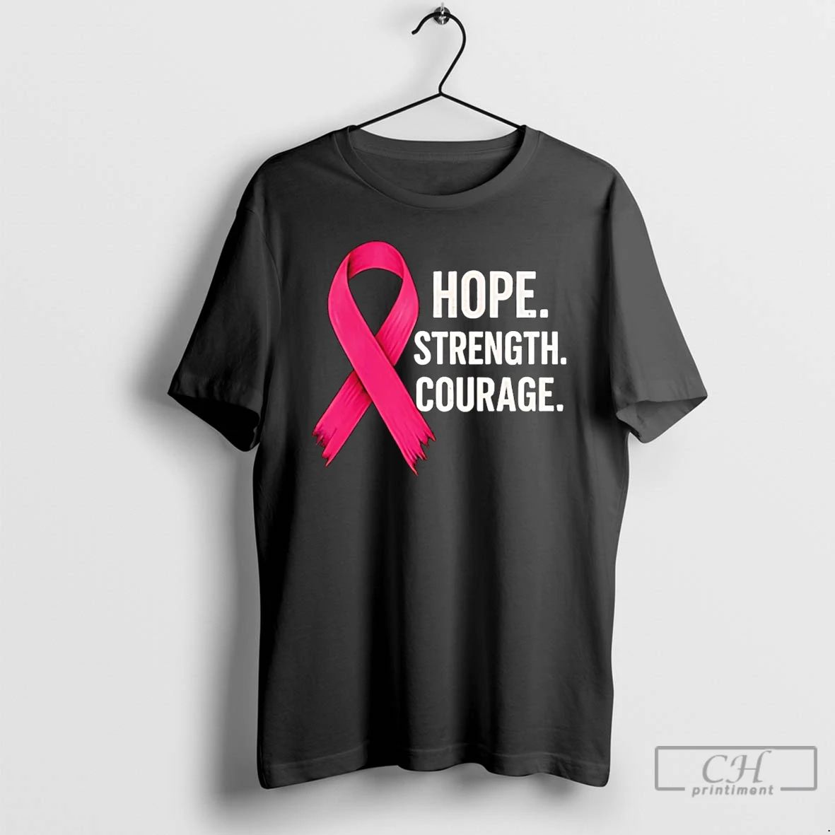 Classic Hope Strength Courage Breast Cancer 2025 T Shirts