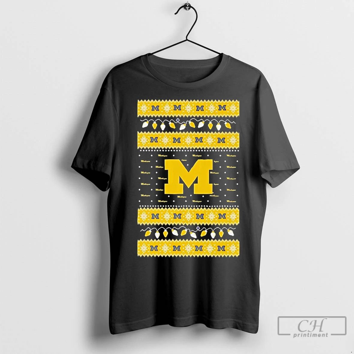 Premium Michigan Wolverines Ugly Christmas Light