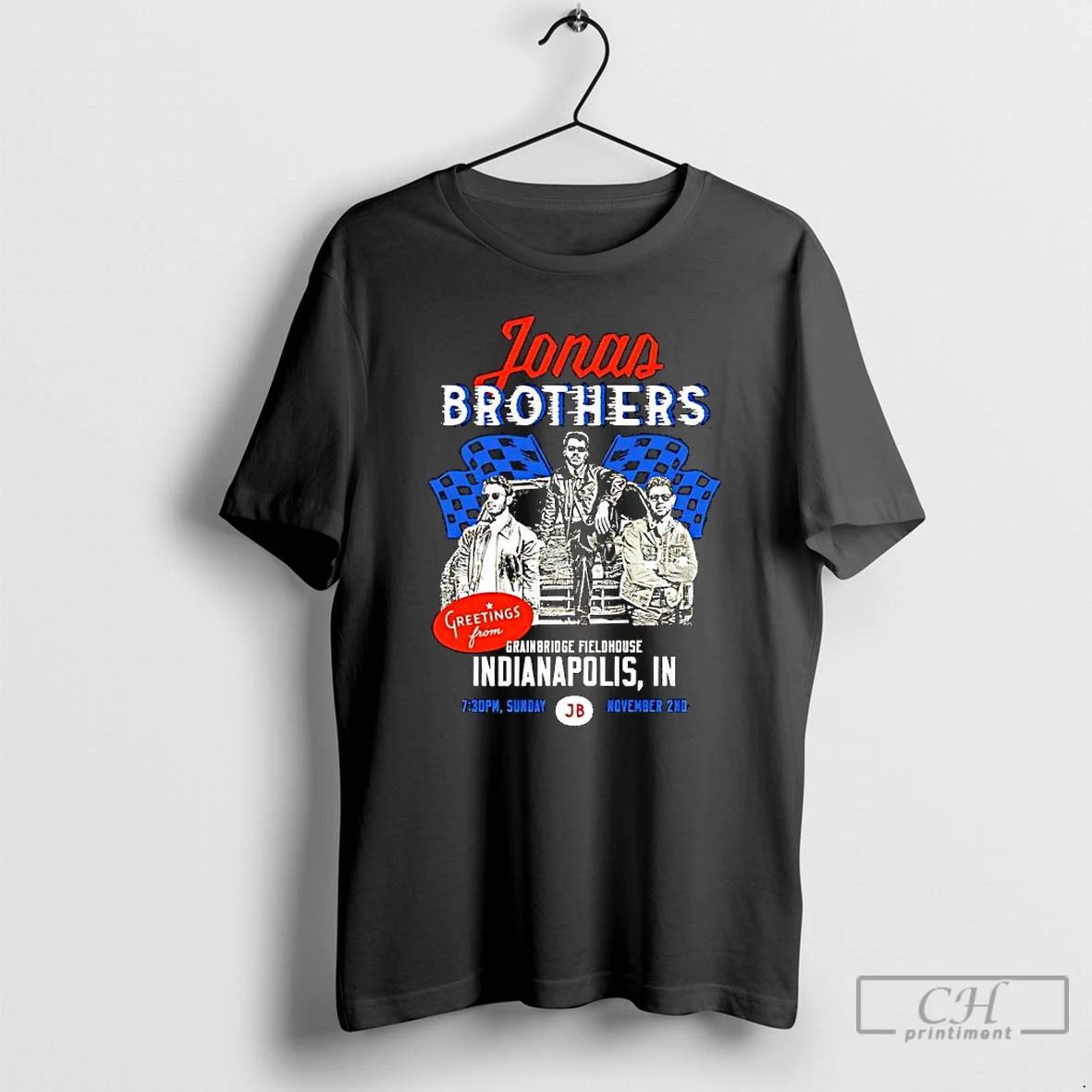 Premium Jonas Brothers Greeting From Your Hometown Indianapolis In Sunday Jb T Shirts