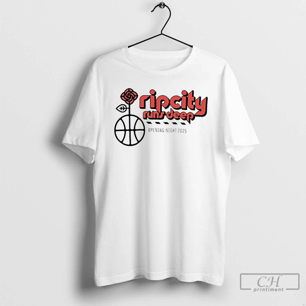 Classic Rip City Runs Deep Opening Night 2025 T Shirts