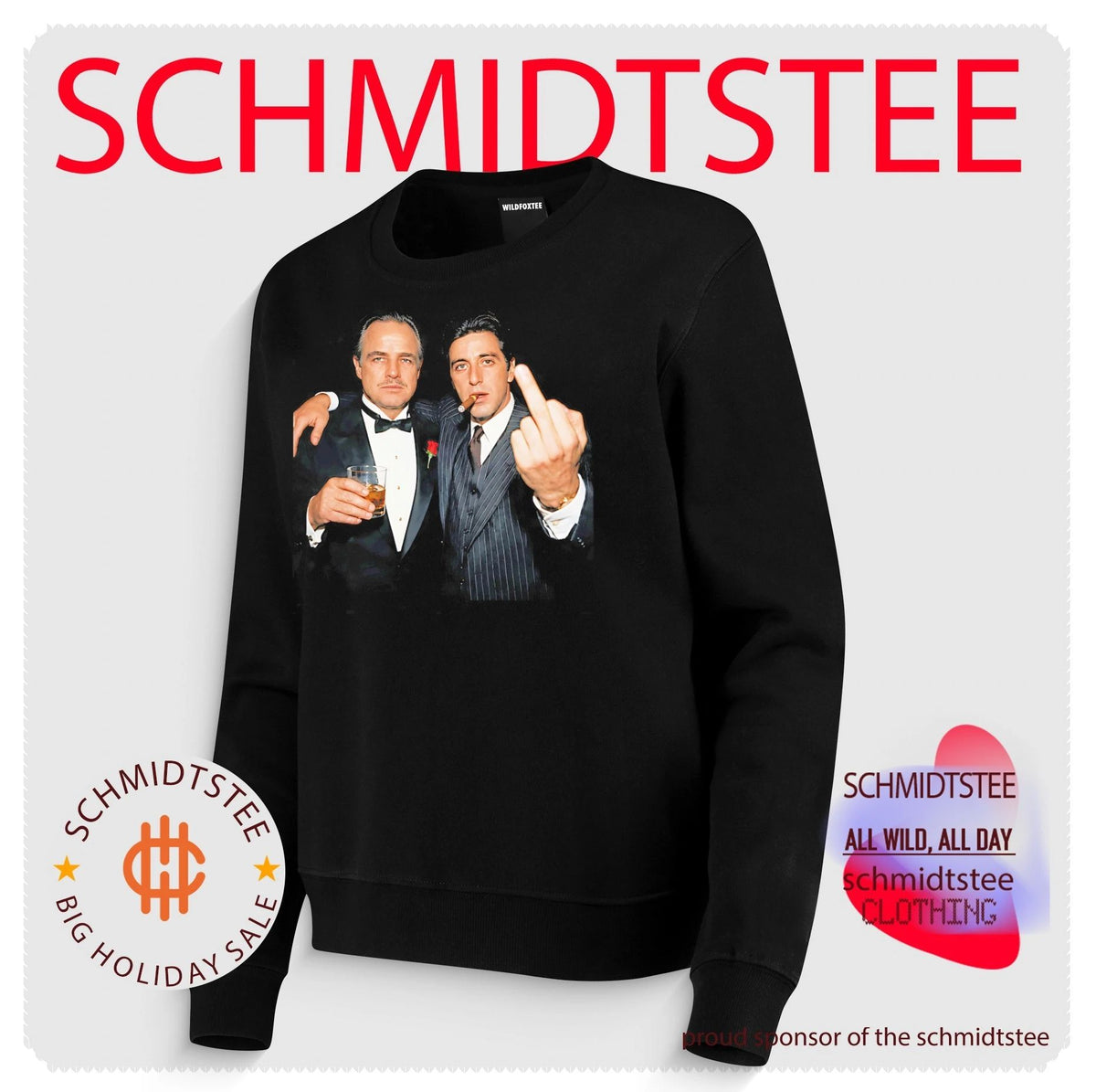 The Godfather Vito Corleone and Michael Corlene middle finger shirt