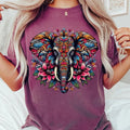 Colorful Mandala Elephant Boho Comfort Tee