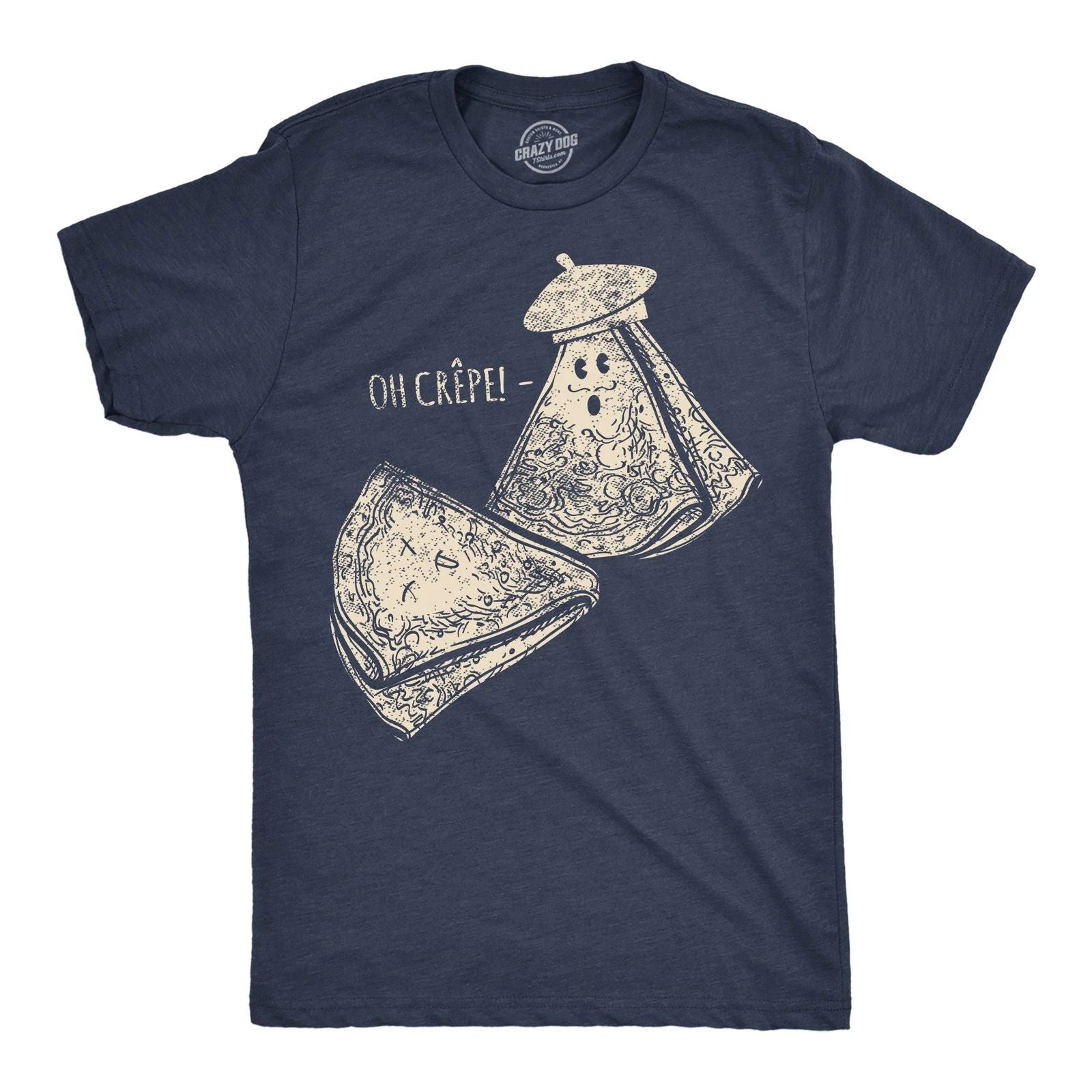 Mens Funny T Shirts Oh Crepe Sarcastic Graphic Novelty Tee for Men